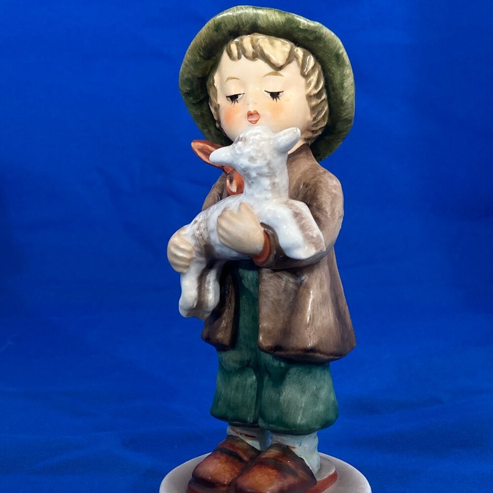 Vintage 1960 or Early 70s Hummel "Lost Sheep" #68 Boy Holding Sheep TMK 3